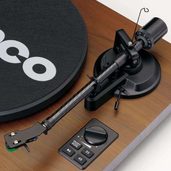 Lenco LS-600WA pladespiller (valnød) + højttalere HiFi-sæt
