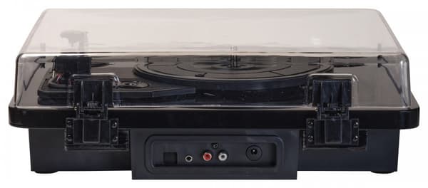 Denver VPL-230 - Pladespiller med indbyggede højttalere, Bluetooth, USB og SD- og MP3-kortslot, sort