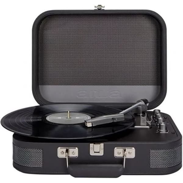Vintage Skivspelare - Aiwa - VPX-1951TN - Bluetooth - MP3-Spelare - Väska i Syntetiskt Läder