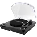 Miniatyrbild 1 av 4: Aiwa GBTUR-120BK/MKII svart skivspelare med digitizer och Bluetooth - 3 hastigheter