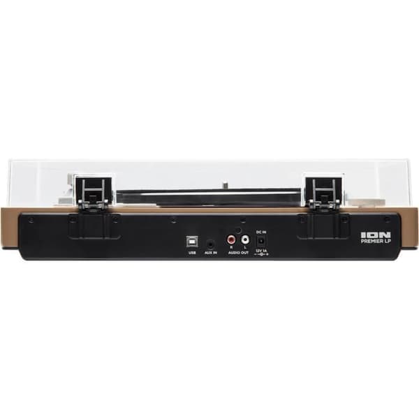 Ion PREMIERLPWOOD USB vinyl skivspelare med HP, Aux och Bluetooth - Naturlig - Halvautomatisk - 33/45/78 rpm