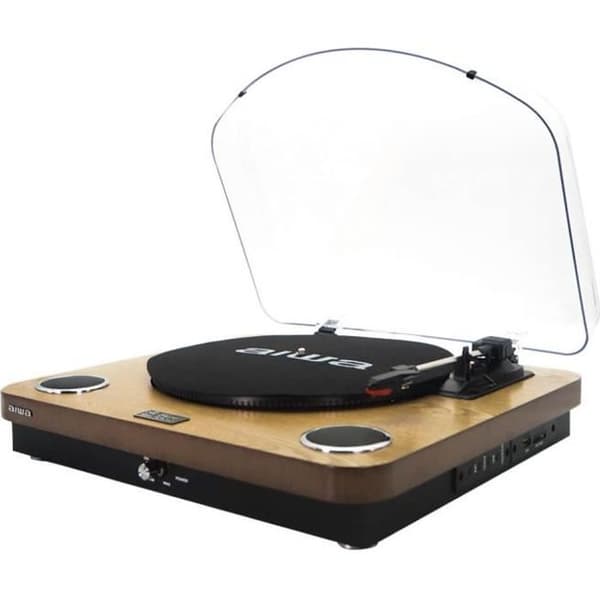 Skivspelare - Aiwa - GBTUR-120WD - Bluetooth - Digitaliserare - FM-radio