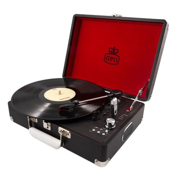 USB Vinyl skivspelare - GPO - Tillbehör - Svart - Digital Recorder - Vintage