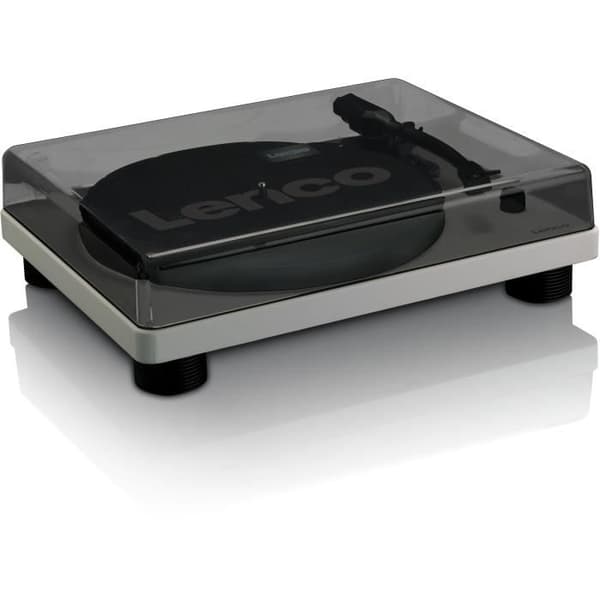 Skivspelare - LENCO - LS-50GY - Integrerade högtalare, USB, 33/45/78 RPM, Grå