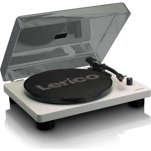 Skivspelare - LENCO - LS-50GY - Integrerade högtalare, USB, 33/45/78 RPM, Grå