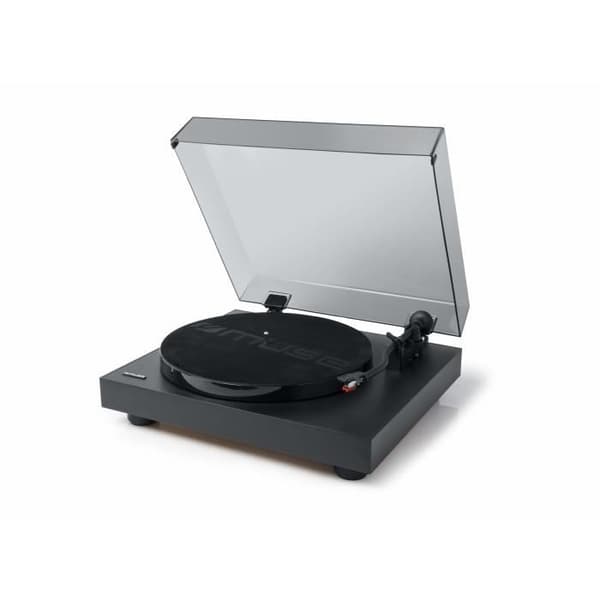MUSE MT-105 DB Vinyl skivspelare - USB-port, 45 rpm skivadapter, metallarm - svart