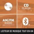 Miniatyrbild 2 av 2: Tourne-Disque - LENCO - TCD-2551 - Bluetooth 5.0 - Platine Vinyle - Radio AM/FM
