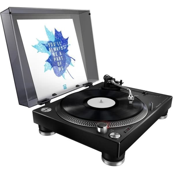 Plattturner - PIONEER DJ - PLX-500-K - Analogljud - 1 USB-utgång - Svart