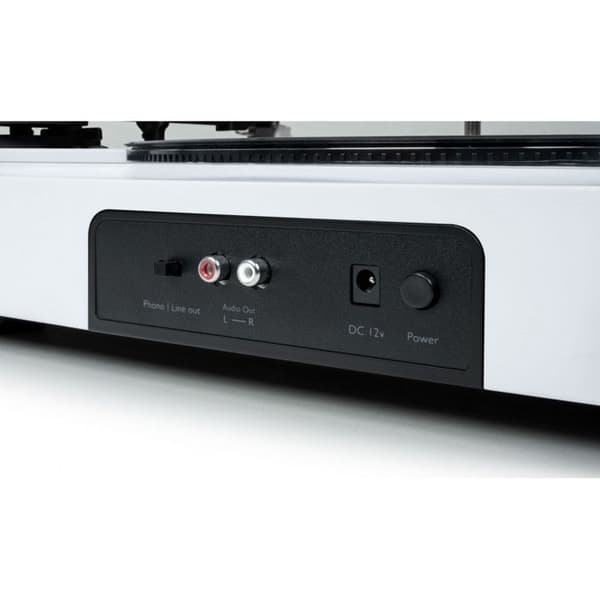 Automatisk vinylspelare Remdriven - Vit