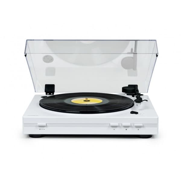 Automatisk vinylspelare Remdriven - Vit