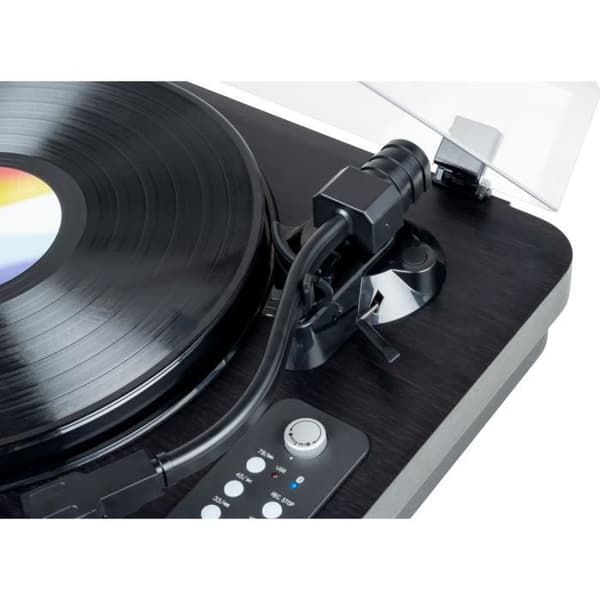 Bluetooth-skivspelare för vinyl - THOMSON - TT650BT - USB-inspelning - 2 högtalare - Svart