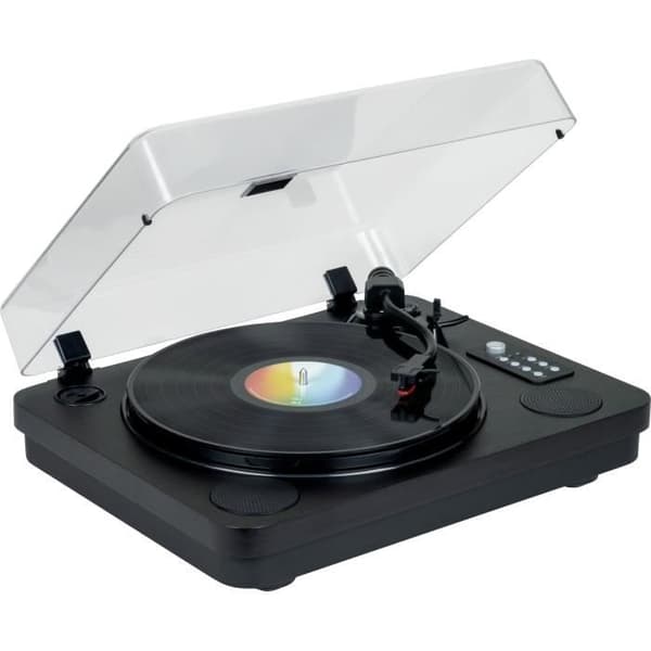 Bluetooth-skivspelare för vinyl - THOMSON - TT650BT - USB-inspelning - 2 högtalare - Svart