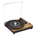 Miniatyrbillede 1 af 2: Vinyl Pladespiller, 3-Hastighed Afspilning, Indbyggede Bluetooth Højttalere,Mørkebrun