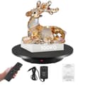 Miniatyrbillede 2 af 2: Elektrisk Drejeskive, 100 kg Vægtkapacitet, 42 cm Diameter,sort