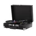 Miniatyrbillede 1 af 2: Vinyl Spinner, 3-hastigheder (33/45/78 RPM), 2 indbyggede stereohøjttalere, Bluetooth-forbindelse,sort farve