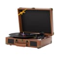Miniatyrbillede 1 af 2: Vinyl Spinner, 3-hastighed bæltdrevet, anti-vibrations teknologi, 2 indbyggede stereohøjttalere,Mørkebrun