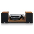 Miniatyrbild 3 av 6: Lenco LS-480WD - Bluetooth® skivspelare med två externa högtalare och 2 x 30 watt RMS, trä