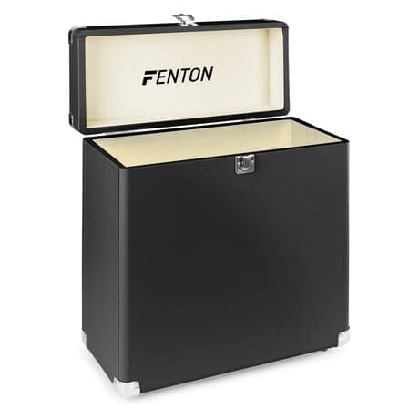 Fenton Vinylcase för ca 30 vinylskivor, svart