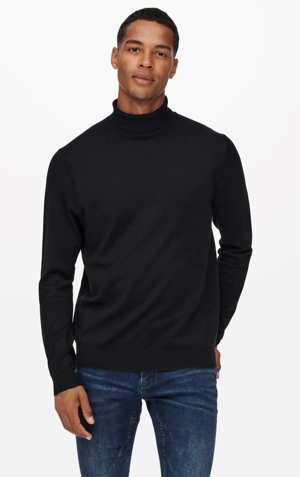 Only & Sons - onsWyler Roll Neck Svart XL