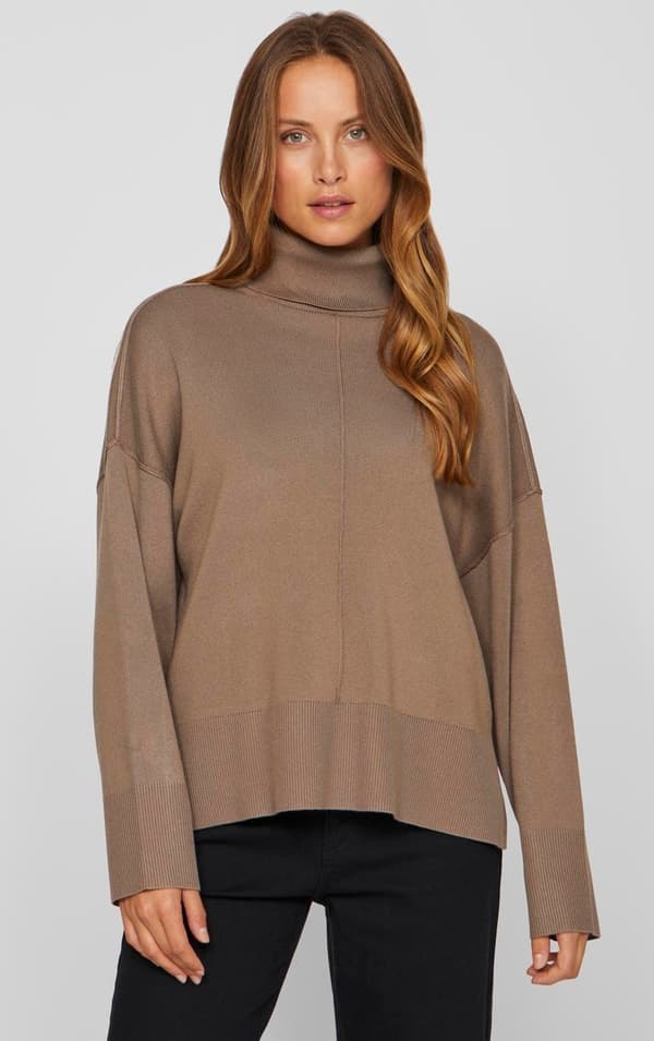 Vila - Viostria Rollneck LS Knit Top