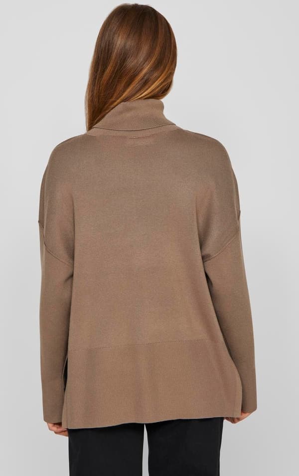 Vila - Viostria Rollneck LS Knit Top