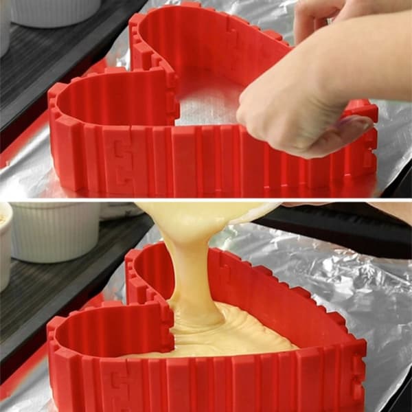 Formbar bakeform / kakeform i silikon - Justerbar