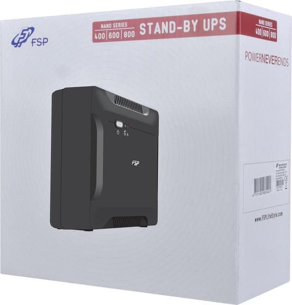FSP/Fortron Nano 600 0,6 kVA 360 W 2 AC-udgang(er)