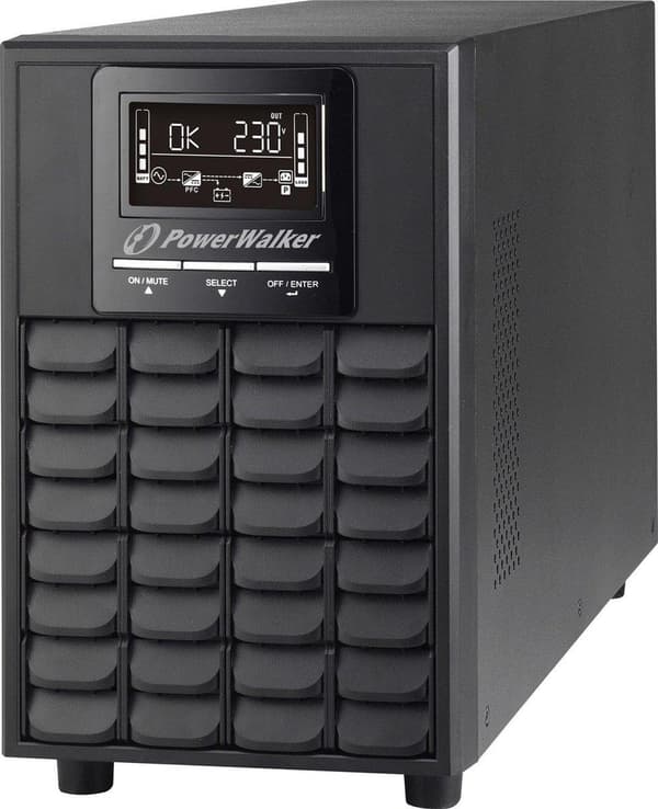 PowerWalker VFI 1000 CG PF1 Dobbeltkonvertering (online) 1 kVA 1000 W 4 AC-udgang(e) Sort