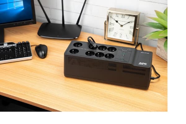 APC Back-UPS BE650G2-GR - Nødstrømforsyning 8x stik, 650VA, 1 USB-oplader, 1 USB-dataport