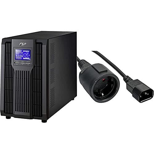 FSP Champ 3K - UPS - AC 200/208/220/230/240 V - 2700 Watt - 3000 VA 9 Ah - RS-232, USB (PPF24A1807) Sort