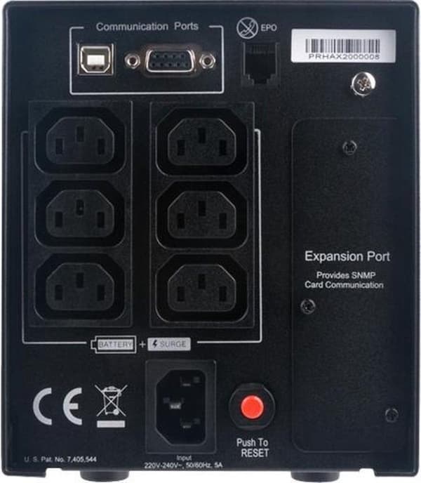 CyberPower PR750ELCD UPS 0,75 kVA 675 W 6 AC-udgang(er)