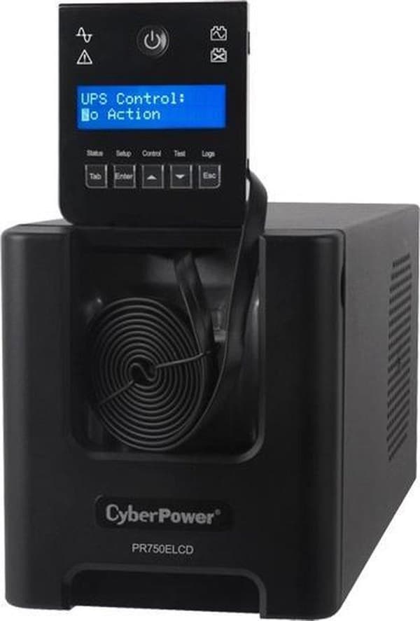 CyberPower PR750ELCD UPS 0,75 kVA 675 W 6 AC-udgang(er)