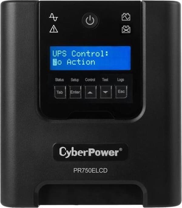 CyberPower PR750ELCD UPS 0,75 kVA 675 W 6 AC-udgang(er)