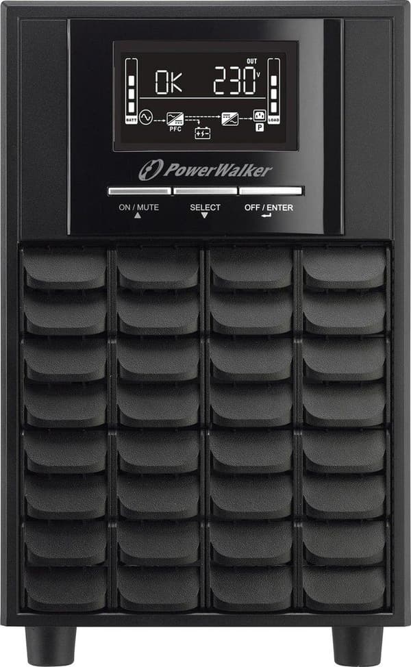 PowerWalker VI 1000 STL Line-Interactive 1 kVA 600 W 2 AC-pistorasiaa