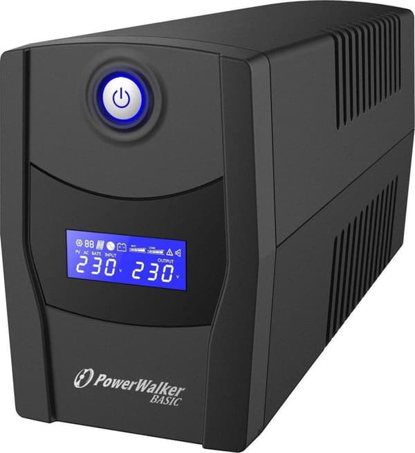 PowerWalker VI 1000 STL Line-Interactive 1 kVA 600 W 2 AC-pistorasiaa