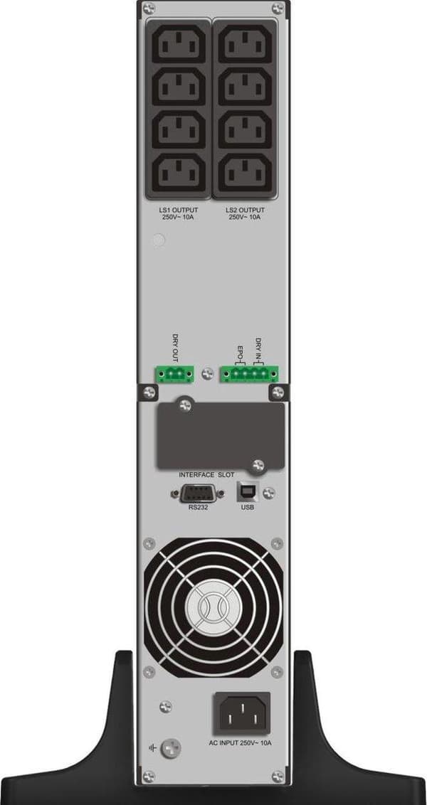 PowerWalker VFI 2000 TGS Dobbeltkonvertering (Online) 2 kVA 1800 W 6 AC Output(s)