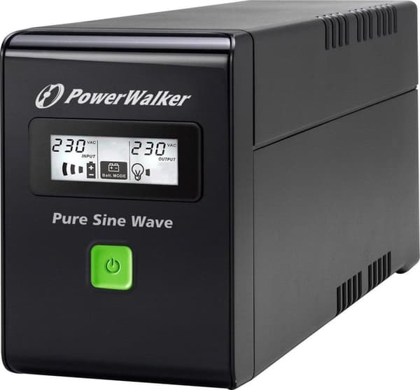 PowerWalker VI 800 SW Line interaktiv 0,8 kVA 480 W 2 AC-udgang(er) Sort