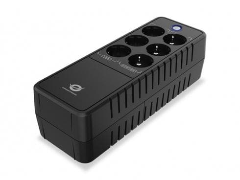 Conceptronic ZEUS05E UPS Standby (offline) 0,65 kVA 360 W 6 AC-udgang(er) Sort