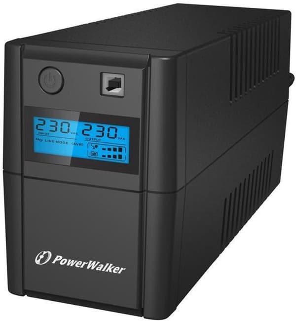 PowerWalker VI 650SE LCD/IEC Line Interactive 0,65 kVA 360 W 4 AC-udgang(er)