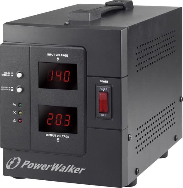 Bluewalker PowerWalker AVR 2000/SIV - Automatisk spændingsregulering - AC 230 V - 1600 Watt - 2000 VA - 2 udgangsstik (10120306)