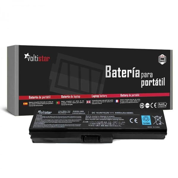 Notesbogbatteri Voltistar BATTOSHL650 Sort 4400 mAh 10,8 V