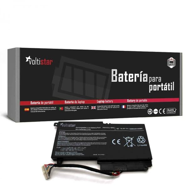 Notesbogbatteri Voltistar BATTOSHP55 Sort 3000 mAh 14,4 V
