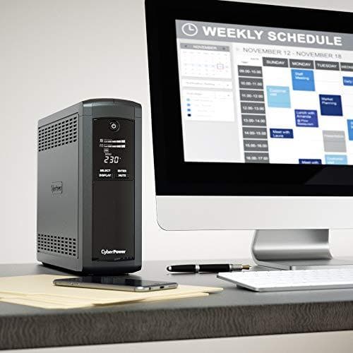 CyberPower Value Pro VP1200EILCD - UPS - AC 230V - 720 Watt - 1200VA - 1-faset - RS-232, USB - Udgangsporte: 8 - sort