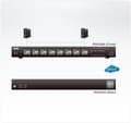 Miniatyrbillede 5 af 7: ATEN PE8108 - Strømfordelingsenhed (rack - monteres) - 2,4 kW - Ethernet 10/100 - 8 udgangsstik (PE8108)