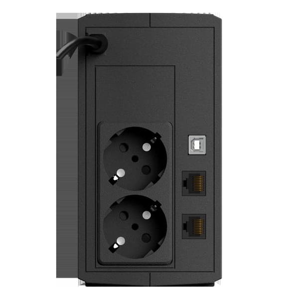 UPS NJOY, "Keen 800", Line Int. , mini tower, 800VA/480W, AVR, Schuko x 2, 1 x baterie GP09122L, back-up 1 - 10 min., "UPLI-LI080KE-CG01B" (timbru ver Sort