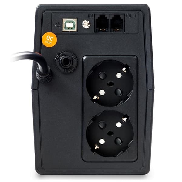 UPS Njoy "HORUS", Line int., mini Tower, AVR, Schuko x 2, display LCD, back-up 1 - 10 min. "PWUP-LI080H1-AZ01B" (timbru verde 11 lei)