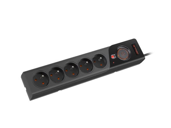 Listwa zasilająca Z5 3m 5x230V 10A  Z5/30/CZ czarna