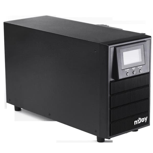 UPS NJOY, "ATEN PRO 2000", Online cu sinusoida pura, tower, 2000VA/1800W, AVR, Schuko x 3, 4 x baterie 12V/9Ah, display LCD, back-up 1 - 10 min., "PWU