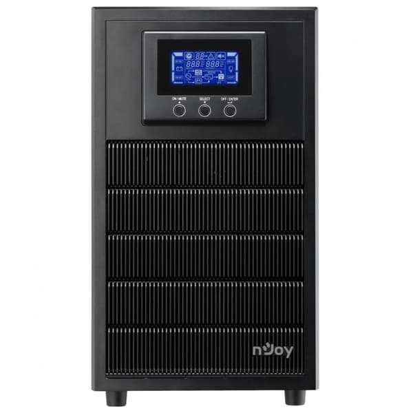 UPS NJOY, "ATEN PRO 3000", Online cu sinusoida pura, tower, 3000VA/2700W, AVR, Schuko x 4, 6 x baterie 12V/9Ah, display LCD, back-up 11 - 20 min., "PW