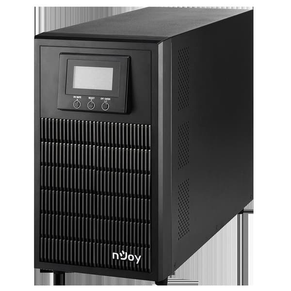UPS NJOY, "ATEN PRO 3000", Online cu sinusoida pura, tower, 3000VA/2700W, AVR, Schuko x 4, 6 x baterie 12V/9Ah, display LCD, back-up 11 - 20 min., "PW Sort